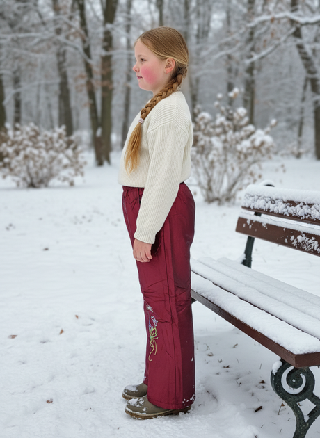 Брюки MTP 134см Бордовый (PVM-138129-Burgundy) - изображение 2