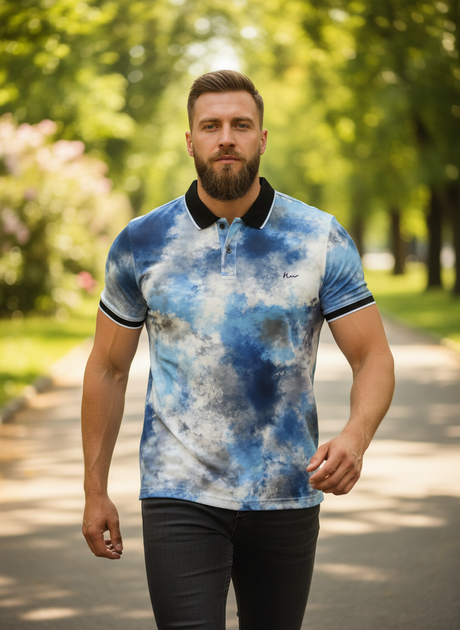 Поло HKR S Блакитний (CIL-HA913-Blue) - Фото 9 Поло HKR S Блакитний (CIL-HA913-Blue) - зображення 9