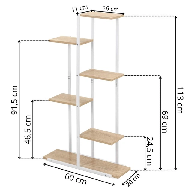 Kwietnik Springos GA0212 metalowy 113 cm (5908455305112) - obraz 7