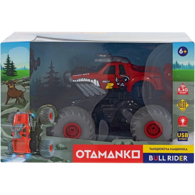 Машинка OTAMANKO Танцююча машинка BULL RIDER Червоний - Фото 8 Машинка OTAMANKO Танцююча машинка BULL RIDER Червоний - зображення 8