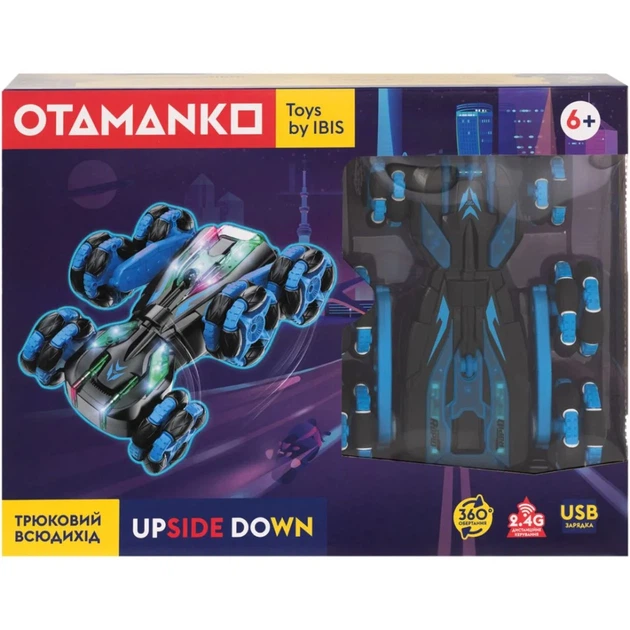 Машинка OTAMANKO Трюковый вездеход UPSIDE DOWN Голубой - Фото 7 Машинка OTAMANKO Трюковый вездеход UPSIDE DOWN Голубой - изображение 7