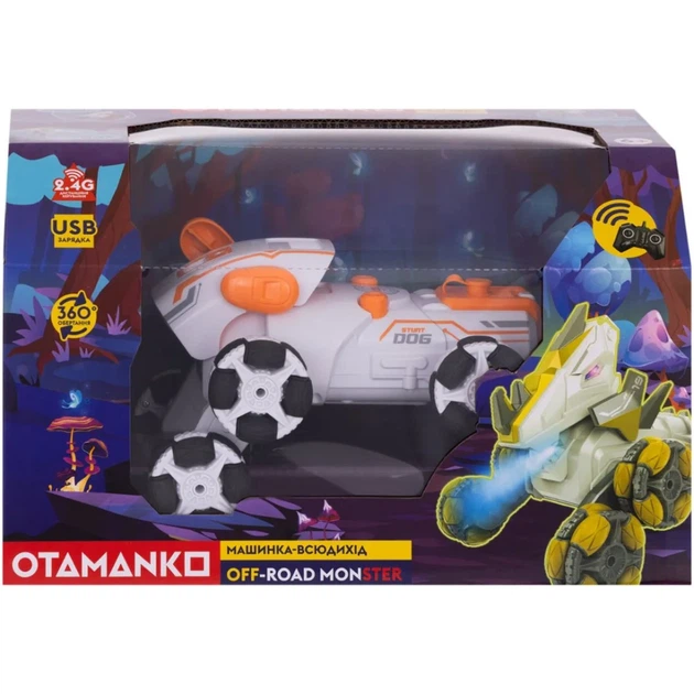Машинка OTAMANKO Трюковой вездеход OFF-ROAD MONSTER Оранжевый - изображение 7