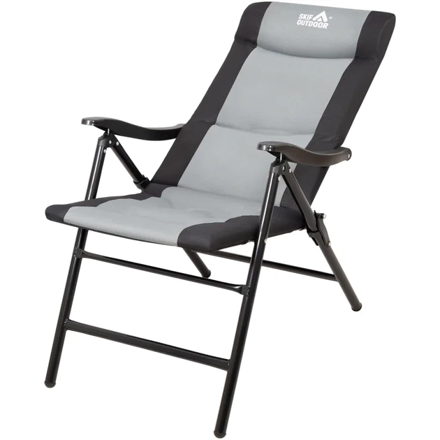 Стул раскладной Skif Outdoor Chevalier Grey/black - Фото 3 Стул раскладной Skif Outdoor Chevalier Grey/black - изображение 3