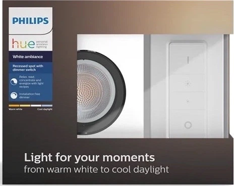 Інтелектуальний точковий світильник LED Philips Hue White Ambiance Milliskin GU10 Basic Set 5042131P7 (8718696161111) - зображення 8