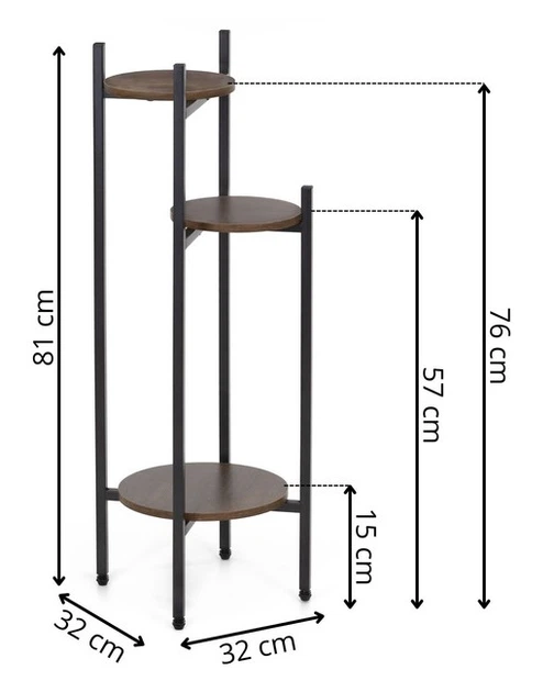 Kwietnik Springos GA0215 metalowy 81 cm (5908455306751) - obraz 8