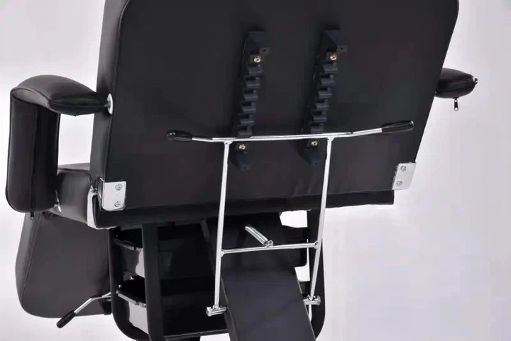 Косметологічна кушетка A 202 Black з лотками та отвором для обличчя, для масажу та косметології - зображення 5