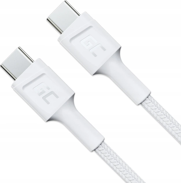 Кабель Green Cell USB Type-C - USB Type-C 2 м White (5904326373440) - зображення 2