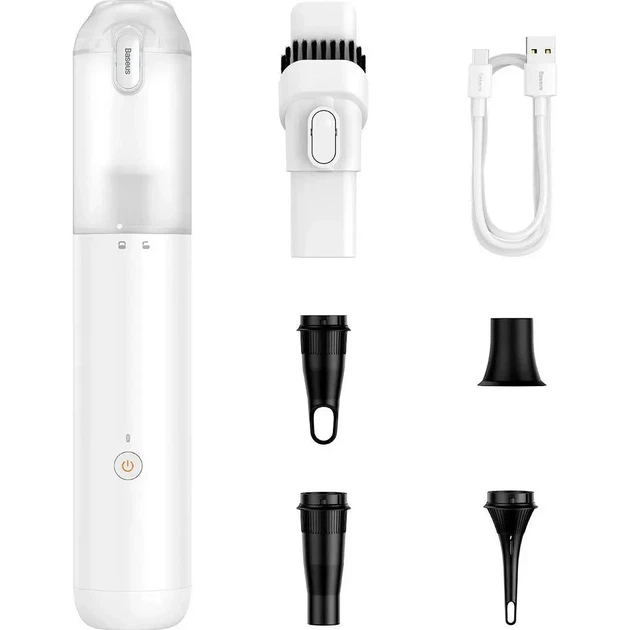 Автомобильный пылесос Baseus A3 Lite Handy Vacuum Cleaner 12000pa 100W 6000mAh белый (VCAQ050002) - изображение 7