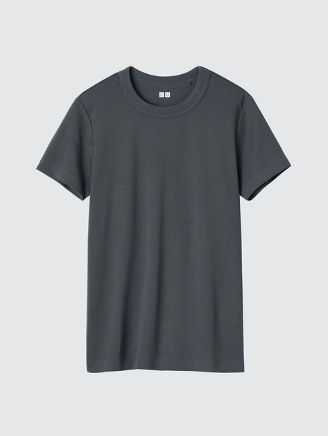 Футболка Uniqlo розмір XXL темно сіра (08) (474404) - зображення 2