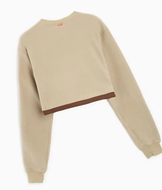 Жіночий флісовий світшот Cactus Travis Scott Corp Pullover Crew Sweatshirt Beige Travis Scott DM1287-247 Розмір XL Бежевий - зображення 2