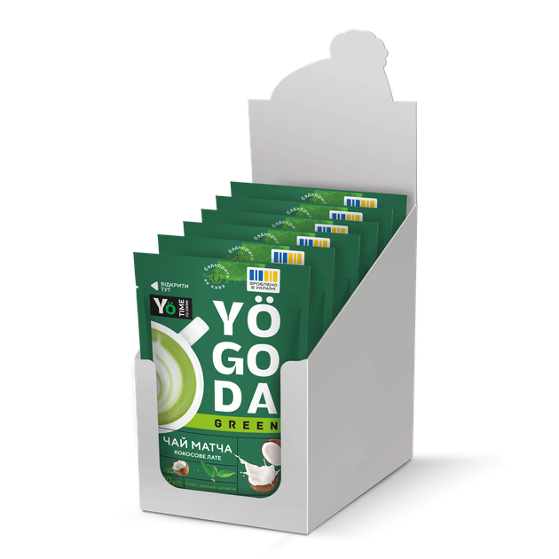 Чай «Матча кокосове лате» YOGODA Імунітет 6шт х 40г ШоуБокс 002898 - изображение 2
