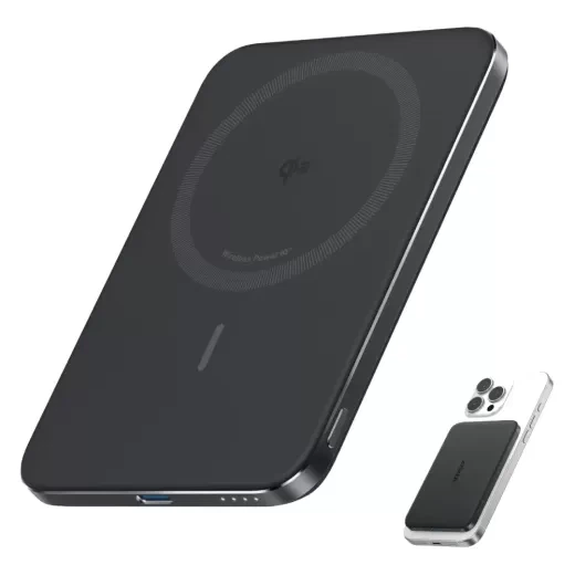 Повербанк Anker Nano Power Bank MagGo Slim Qi2.1 5000 mAh 15W Black (A1665011) - зображення 2