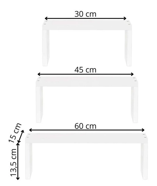 Настінні полиці SPRINGOS HF0051 3 штуки Білі (5908455306775) - зображення 9