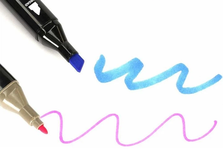 Zestaw markerów alkoholowych Kik KX5123_4 w etui + podstawka 120 szt (5903039737785) - obraz 3