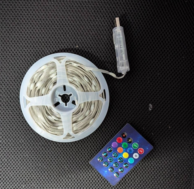 USB RGB гірлянда IdealLed з блютуз та пультом 10 метрів - Фото 3 USB RGB гірлянда IdealLed з блютуз та пультом 10 метрів - зображення 3