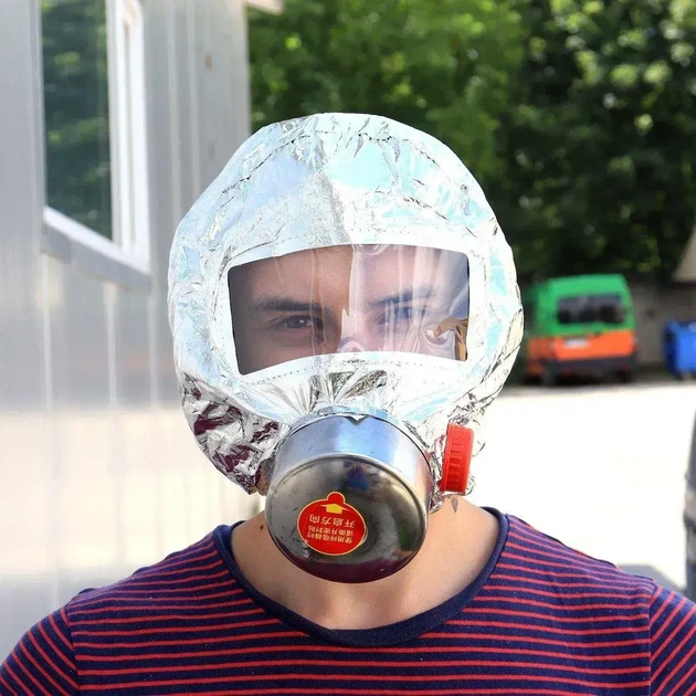 Протигаз фільтруючий вогнестійка маска висока захист від токсинів і диму - зображення 4