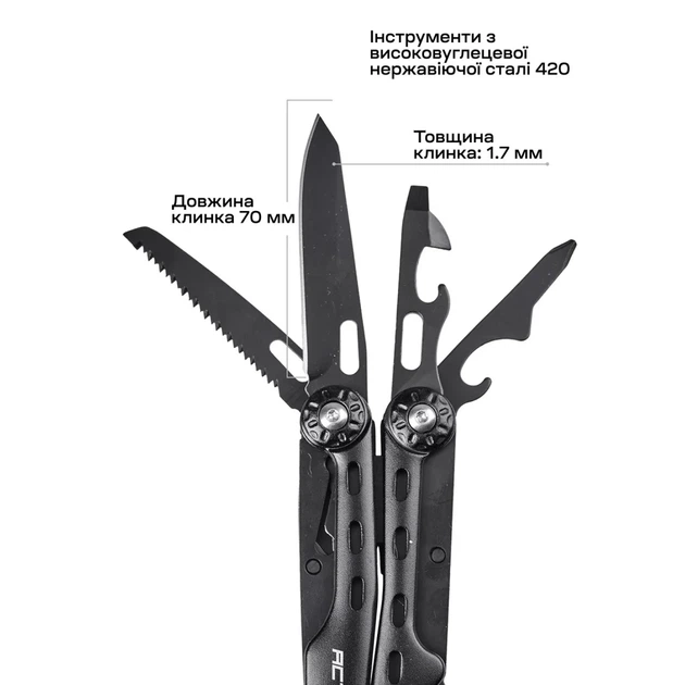 Мультитул Active Ranger Tool Black - зображення 8