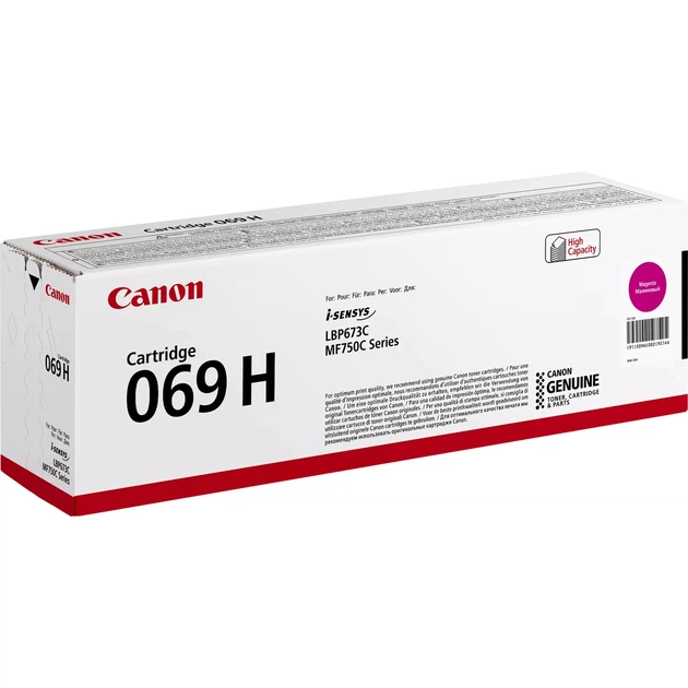 Картридж Canon 069H MF752Cdw/MF754Cdw/LBP673Cdw Magenta (5500 стр.) - изображение 3