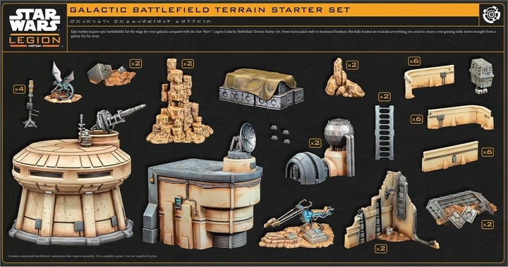 Dodatek do gry planszowej Atomic Mass Games Star Wars Legion 2.0: Galaktyczny zestaw startowy terenu pola bitwy (edycja międzynarodowa) (841333134419) - obraz 5