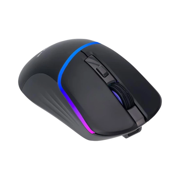 Миша XTRIKE ME wireless mouse GW-322 BK |2.4G/BT5.2, 800-3200DPI, 6 Buttons| Black - зображення 2