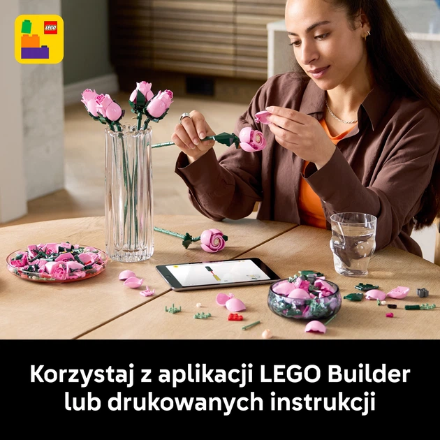 Конструктор LEGO Botanicals Букет рожевих троянд 789 деталей (10374) - зображення 7