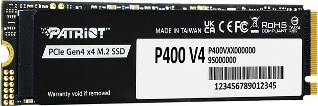 Диск SSD Patriot P400 V4 2TB M.2 NVMe PCIe 4.0 x4 TLC (P400VP2TBM28H) - зображення 2
