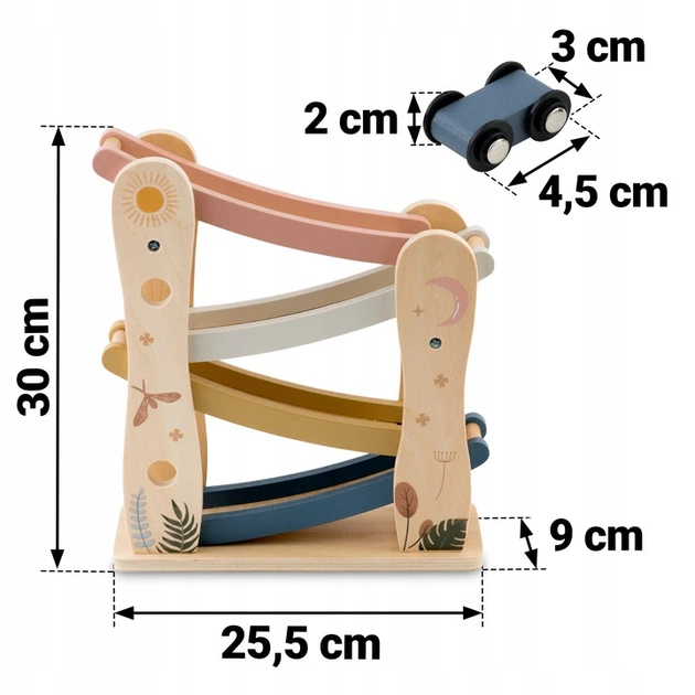 Zestaw do zabawy Nukido NK-855 zjeżdżalnia z 4 samochodzikami 785500 (5903890622206) - obraz 3