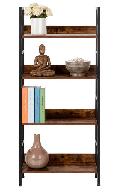 Полиця для книг SPRINGOS 124,5 x 60 x 28 см Темно коричневий (5908455305037) - зображення 2