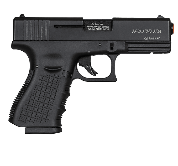 Шумовий сигнальний пістолет Aksa Arms AK14 CC-01 калібр 9 мм PAK (Glock 17) Black - зображення 3