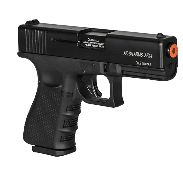 Шумовий сигнальний пістолет Aksa Arms AK14 CC-01 калібр 9 мм PAK (Glock 17) Black - зображення 4