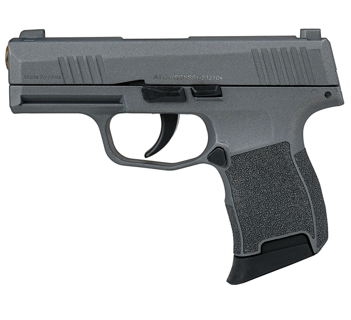 Шумовий сигнальний пістолет Aksa Arms AK21 CC-04 калібр 9 мм PAK (Sig Sauer P365) Grey - зображення 2