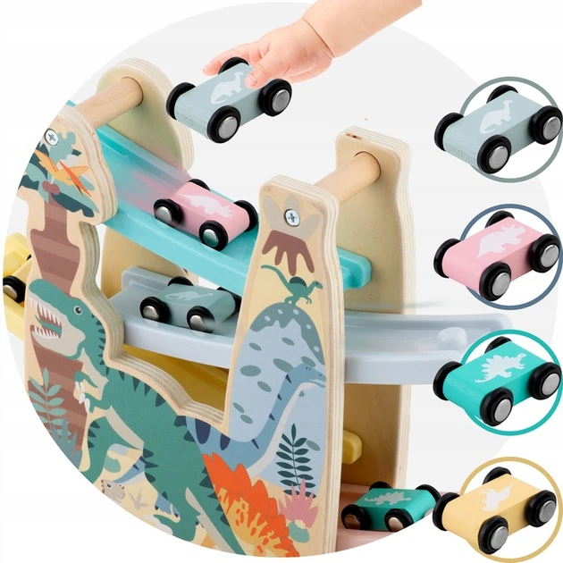 Zestaw do zabawy Ricokids RK-867 zjeżdżalnia z 4 samochodzikami 786700 (5903890623197) - obraz 3