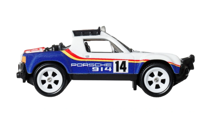 Машинка Premium Hot Wheels Porsche 914 Safari Thrill Climbers 1:64 JKF22 White - изображение 4