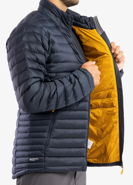 Куртка мужская зимняя. Rab Microlight Jacket, Beluga, XL (RB QDB-16-BE-XL) - изображение 8