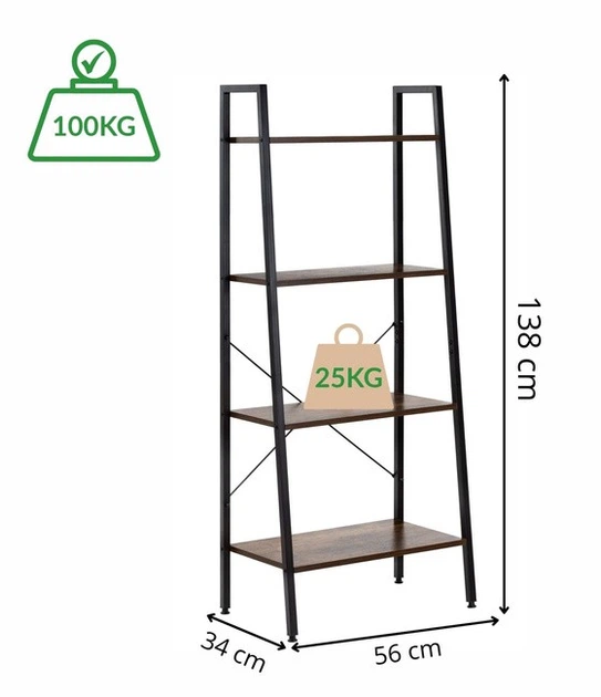 Стелаж металевий Springos HF0048 з полицями 138 x 56 x 34 см (5908455305068) - зображення 7