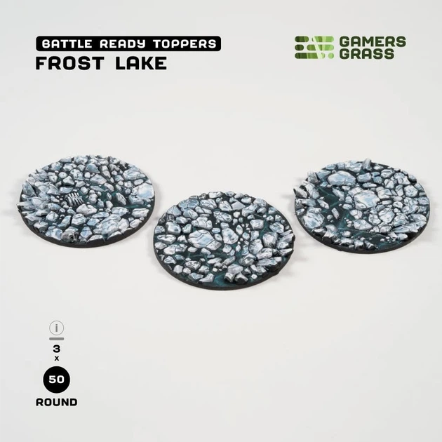 Підставки для фігурок Gamers Grass Frost Lake - Round 50 мм 3 шт. (738956791856) - зображення 2