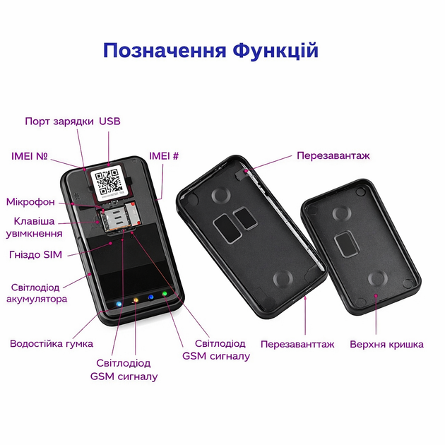 Магнітний GPS-трекер G11 з мікрофоном IP67, 5000 мАг 90 днів автономної роботи - зображення 3