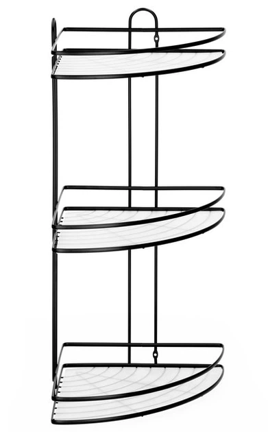 Полиця для ванної кімнати SPRINGOS HA7541 Чорна (5908455306409) - зображення 4