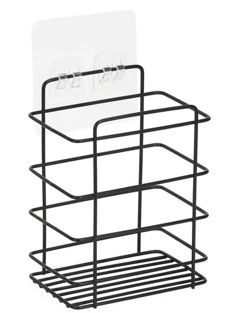 Набір полиць для душу SPRINGOS HA7544 5 шт Чорні (5908455306478) - зображення 3