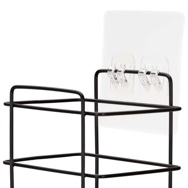 Набір полиць для душу SPRINGOS HA7544 5 шт Чорні (5908455306478) - зображення 6