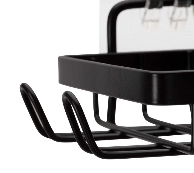 Набір полиць для душу SPRINGOS HA7544 5 шт Чорні (5908455306478) - зображення 7