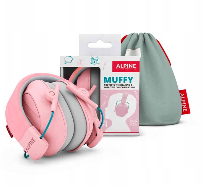 Alpine Muffy Kids Pink — детские противошумные наушники 25 дБ (SNR), защита слуха для детей 5–16 лет, розовые - Фото 1 Alpine Muffy Kids Pink — детские противошумные наушники 25 дБ (SNR), защита слуха для детей 5–16 лет, розовые - изображение 1