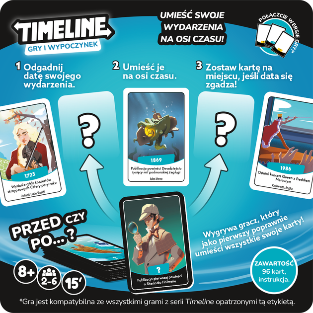 Настільна гра Rebel Timeline: Ігри та розваги (польське видання) (3558387000528) - зображення 8