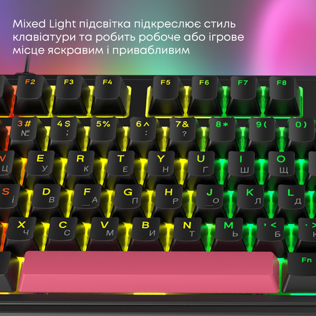 Клавиатура проводная Ajazz AK980 Red Switch USB Black (AK980-R-BR) - изображение 12
