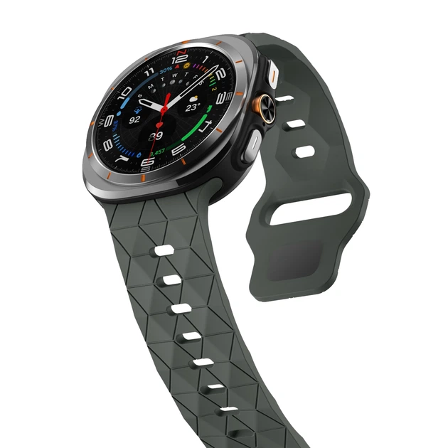 Ремінець TrailFlex для Samsung Galaxy Watch Ultra 2025 – сірий (силікон) BB - Фото 6 Ремінець TrailFlex для Samsung Galaxy Watch Ultra 2025 – сірий (силікон) BB - зображення 6