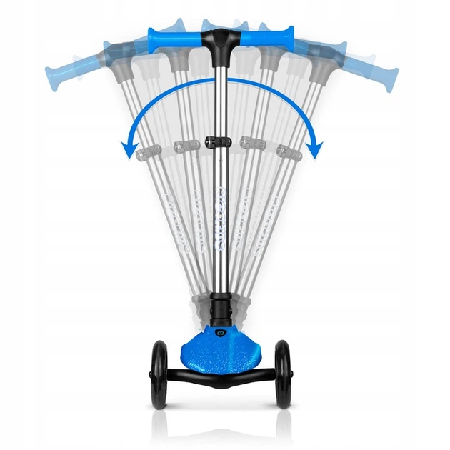 Hulajnoga dziecięca Ricokids 765902 Jelly trójkołowa świecąca w ciemności Niebieska (5903890630478) - obraz 4