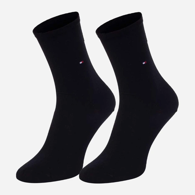 Набор женских носков высоких хлопковых Tommy Hilfiger SoDot 100001493-001 35-38 2 пары Black (8718824978468) - Фото 4 Набор женских носков высоких хлопковых Tommy Hilfiger SoDot 100001493-001 35-38 2 пары Black (8718824978468) - изображение 4