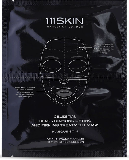 Zestaw maseczek do twarzy 111Skin Black Diamond Celestial Lifting and Firming odmładzająca 5x31 ml (5060280377464) - obraz 2