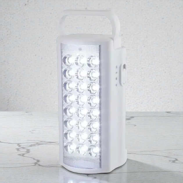 Акумуляторний ліхтар Almina 24 LED 2606L Білий переносний з Power Bank аварійна лампа - зображення 4