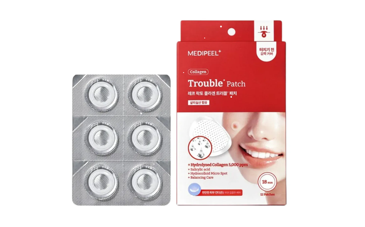 Точечные патчи против акне Medi-Peel Red Lacto Collagen Trouble Patch, 12 шт - Фото 1 Точечные патчи против акне Medi-Peel Red Lacto Collagen Trouble Patch, 12 шт - изображение 1